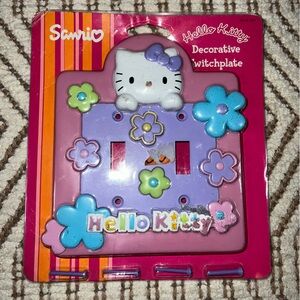 Vintage Hello Kitty Double Light Switch Cover Damaged